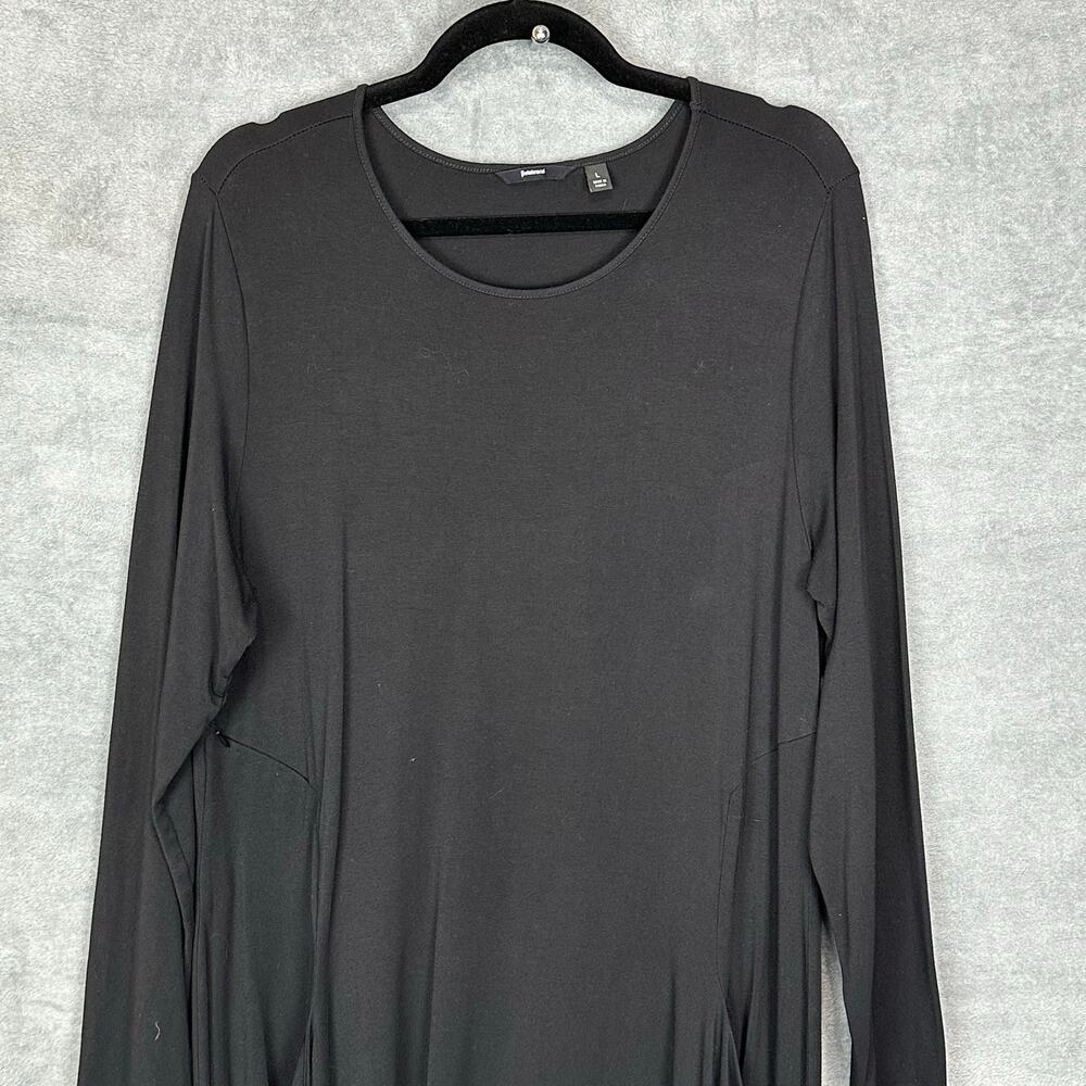 Betabrand Dress Womens Large Black Travel Neutral Minimalist Flowy Loose Comfy - Picture 2 of 10